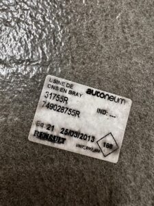 MATA DYWAN WYKŁADZINA PODŁOGA PODŁOGI RENAULT ZOE I Z.E.