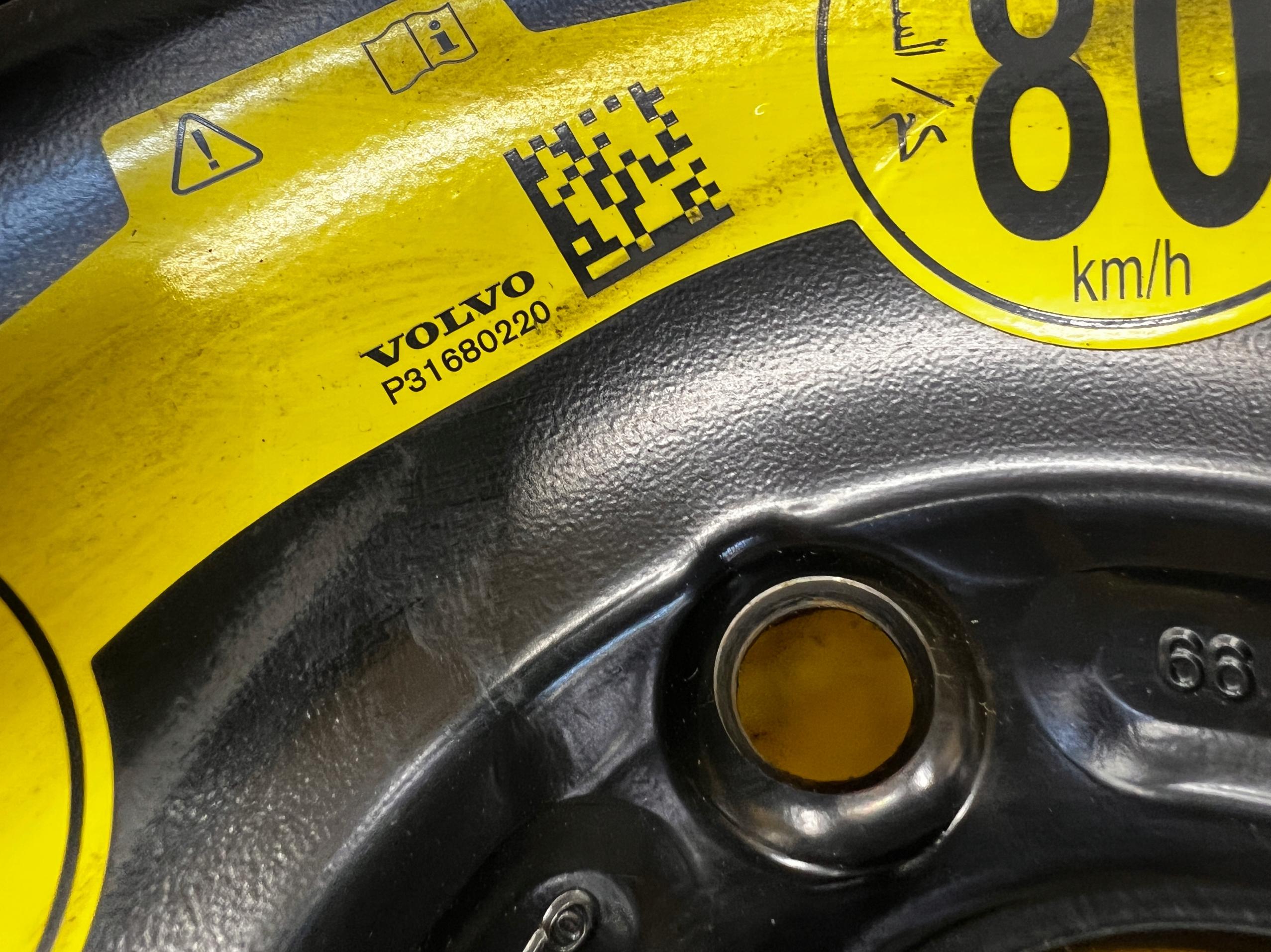 KOŁO ZAPASOWE DOJAZDOWE FELGA OPONA VOLVO V40 II 115/90 R16