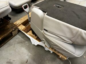 KPL FOTELE KANAPA PRZÓD TYŁ AIRBAG SKÓRA ALPACA GRAY MERCEDES GL X166 7 OS