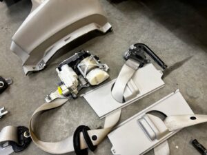 KOMPLET DESKA KONSOLA PODUSZKI AIRBAG PASY MERCEDES GL X166 ALPACA GRAY