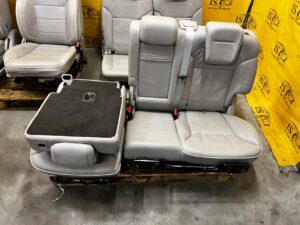 KPL FOTELE KANAPA PRZÓD TYŁ AIRBAG SKÓRA ALPACA GRAY MERCEDES GL X166 7 OS