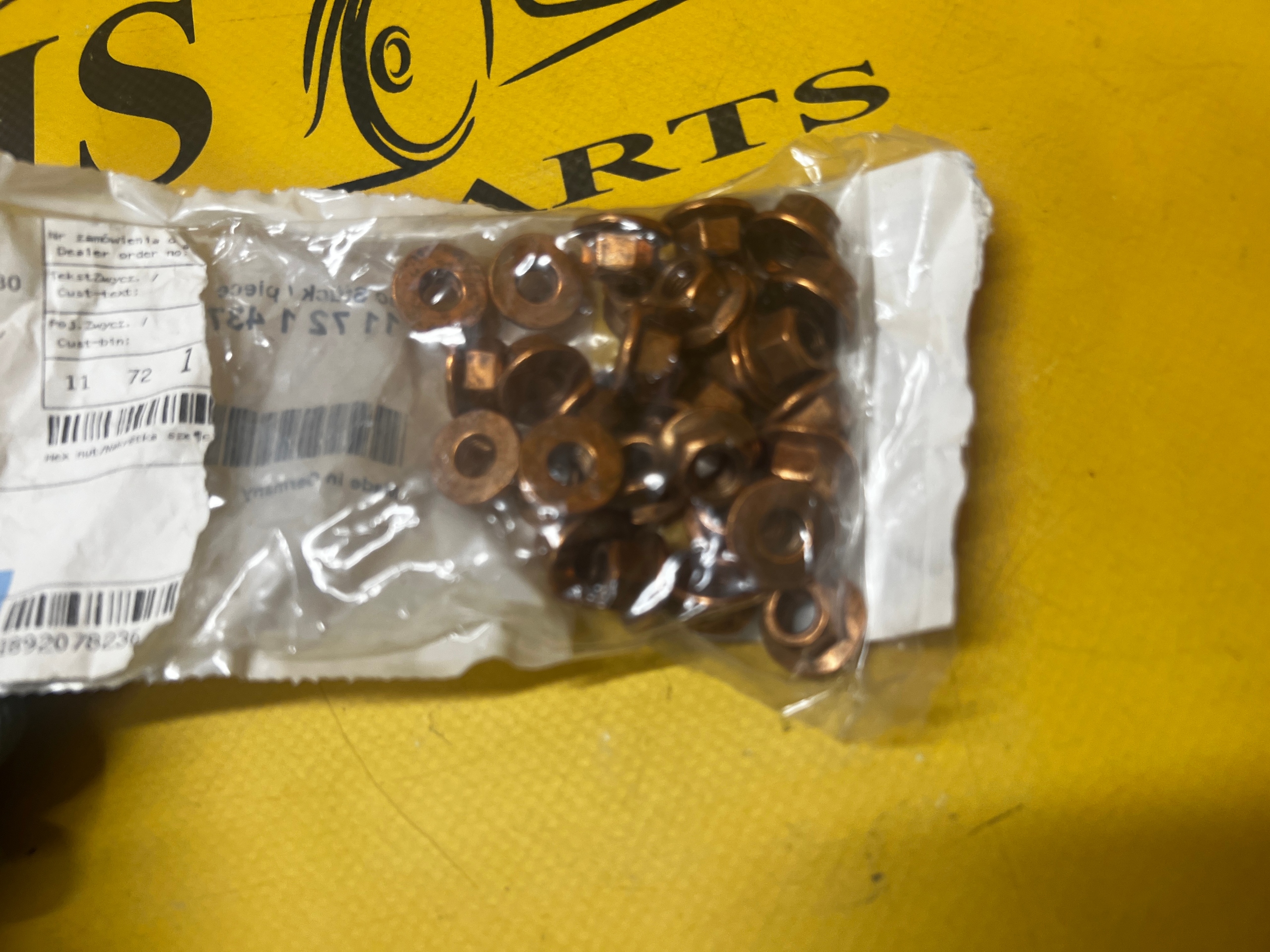 10 X NAKRĘTKA KOLEKTORA WYDECHOWEGO MIEDZIANA M7 BMW NOWA OEM