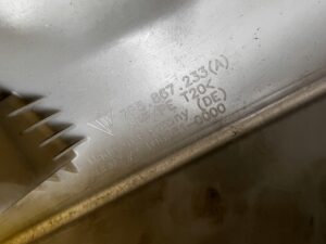 OSŁONA POSZYCIE SŁUPKA A PRZÓD LEWY ALCANTARA PORSCHE CAYENNE II 7P5