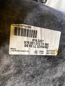 KOMPLET WYKŁADZINA DYWAN WNĘTRZA PODŁOGI PORSCHE PANAMERA 970 I LIFT LHD