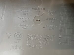 PLASTIK OSŁONA LISTWA PROGU PROGOWA TYŁ LEWY PORSCHE MACAN 95B