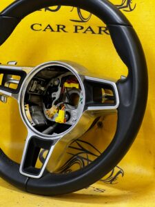 SKÓRZANA KIEROWNICA ŁOPATKI PORSCHE 911 991 LIFT