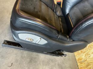 FOTEL LEWY PRZÓD AIRBAG SKÓRA ALCANTARA PORSCHE CAYENNE II 7P5 GTS