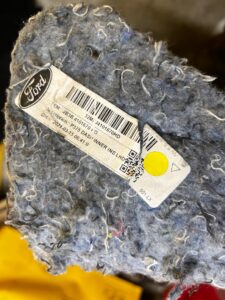 OSŁONA WYGŁUSZENIE WYCISZENIE ŚCIANY GRODZIOWEJ FORD RANGER MK5 V EU