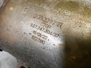 FILTR CZĄSTEK STAŁYCH DPF WYDECH RURA DACIA LODGY LIFT 2022R 1.5 BLUE DCI