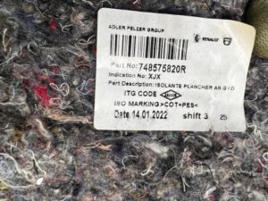 MATA WYGŁUSZENIE PODŁOGI TYŁ LEWY PRAWY DACIA JOGGER