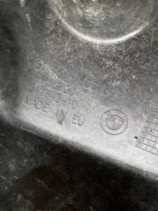 DYFUZOR OSŁONA DOLNA PODWOZIA POD ZDERZAK TYLNY TYŁ BMW M5 F90