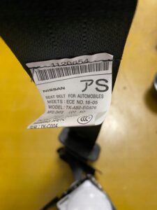 TYLNE PASY BEZPIECZEŃSTWA KANAPY TYŁ INFINITI Q70