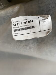 PODSZYBIE OSŁONA WLOTU POWIETRZA MINI F55 F56 F57 ANGLIK RHD NOWE OEM