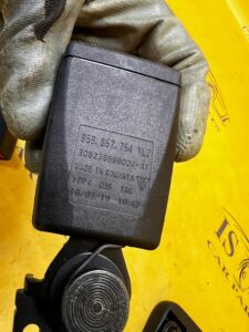 KOMPLET ZAPINKA ZAMEK KLAMRA PASA BEZPIECZEŃSTWA TYŁ PORSCHE MACAN 95B