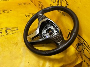 KIEROWNICA SKÓRA MULTIFUNKCJA MANETKI ŁOPATKI MERCEDES GLS X166 BRĄZ