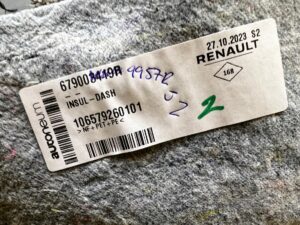 OSŁONA WYGŁUSZENIE WYKŁADZINA ŚCIANY GRODZIOWEJ RENAULT ESPACE VI AUSTRAL