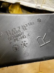 KANAŁ PRZEWÓD POWIETRZA PRAWY BMW 5 G30