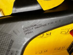 KANAŁ TUNEL PRZEWÓD POWIETRZA PRZÓD PRAWY DACIA JOGGER SANDERO III