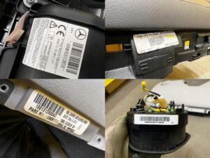 KOMPLET DESKA KONSOLA PODUSZKI AIRBAG PASY MERCEDES GL X166 ALPACA GRAY