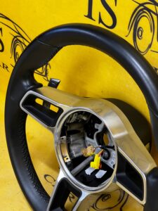 SKÓRZANA KIEROWNICA ŁOPATKI PORSCHE 911 991 LIFT