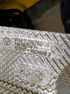 OSŁONA IZOLACJA TERMICZNA BMW 1 F40 118I