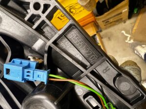 KLAMKA WEWNĘTRZNA PRAWA PORSCHE 911 991 LIFT 3.0