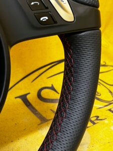 KIEROWNICA SKÓRA MULTIFUNKCJA ZMIANA BIEGÓW PORSCHE CAYENNE II 7P5 GTS