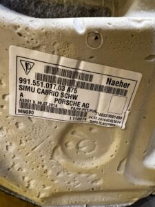 WYKŁADZINA PODŁOGOWA PORSCHE 911 991 CARRERA CABRIO LIFT 3.0