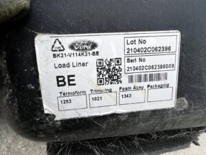 PODŁOGA WYKŁADZINA MATA PAKI PRZEDZIAŁU BAGAŻOWEGO FORD TRANSIT CUSTOM