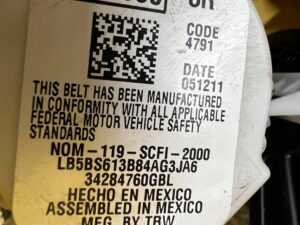 KOMPLET PASY BEZPIECZEŃSTWA TYŁ 3 RZĘDU RZĄD PRAWY LEWY FORD EXPLORER MK6