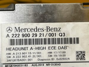 MODUŁ STEROWNIK RADIO NAWIGACJA MERCEDES W213