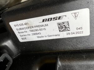 GŁOŚNIK SUBWOOFER BOSE PORSCHE CAYENNE 9Y3 9Y0 COUPE HYBRID