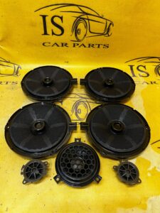 ZESTAW NAGŁOŚNIENIE GŁOŚNIKI WZMACNIACZ SUBWOOFER JBL PEUGEOT 508 I LIFT