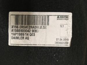 WYKŁADZINA WKŁAD BAGAŻNIKA INFINITI Q30 GLA W156