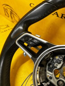 KIEROWNICA SKÓRA MULTIFUNKCJA MANETKI ŁOPATKI PORSCHE MACAN 95B