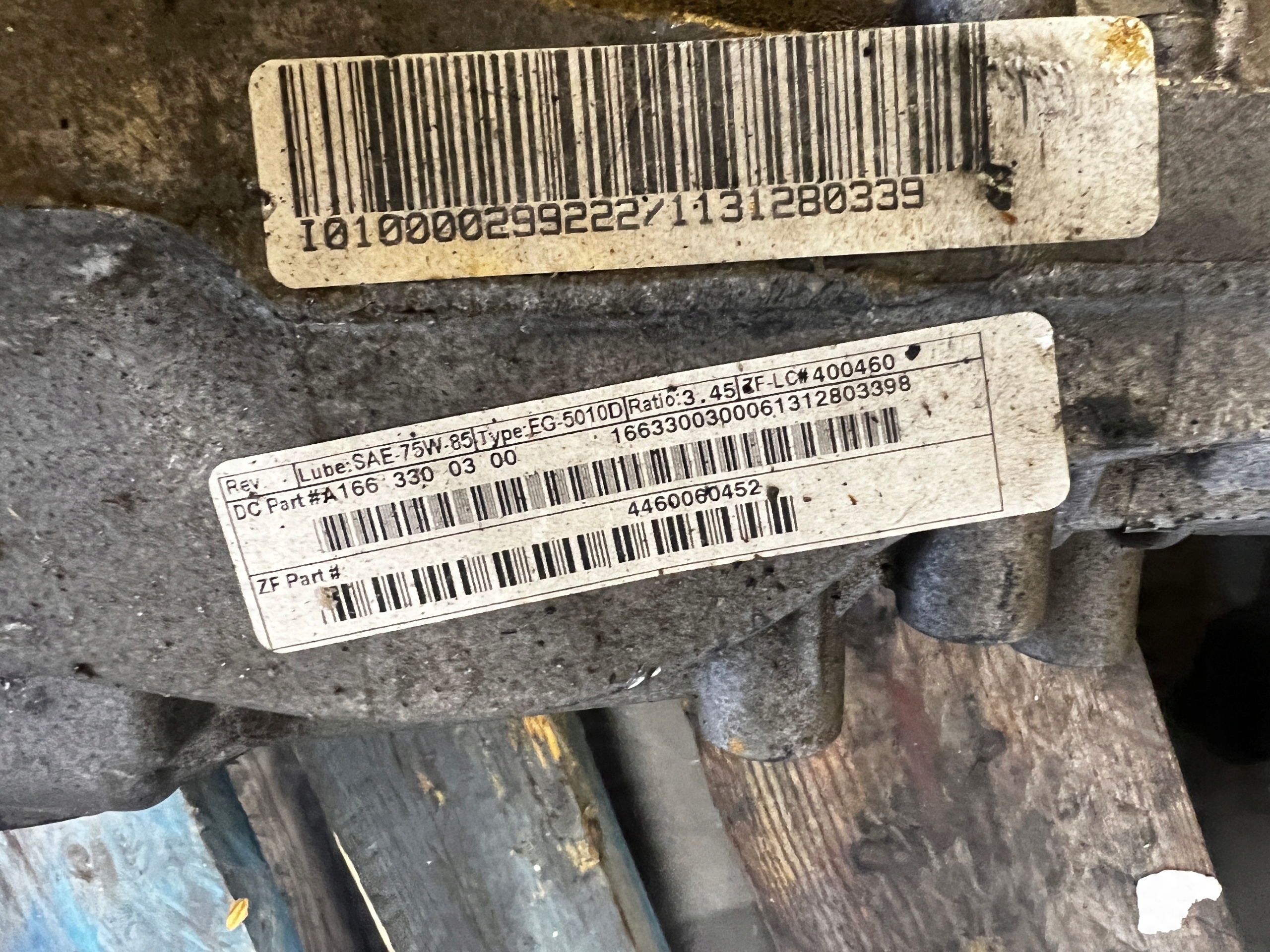 DYFER DYFERENCJAŁ MOST PRZÓD MERCEDES GL X166 3.45