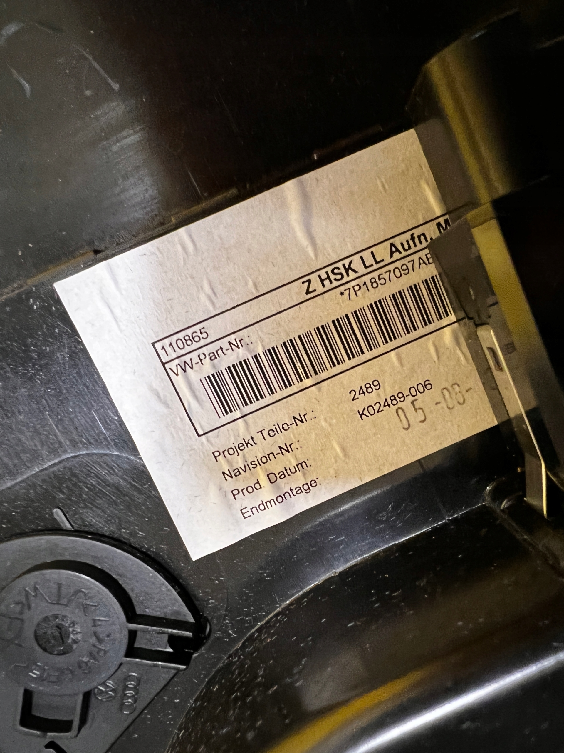 SCHOWEK DESKI PASAŻERA VW TOUAREG 7P 7P0 EUROPA