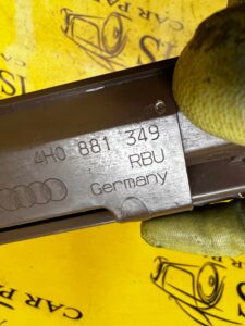 OSŁONA NAKŁADKA SZYNY PROWADNICY FOTELA BRĄZOWA AUDI A8 D4