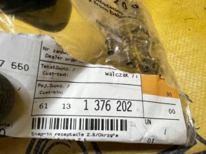 18 X OKRĄGŁA TULEJKA WTYKOWA 2.5 0,5-1,0MM² NOWA OEM