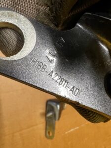 KOMPLET ZAWIASY DRZWI PRZÓD LEWY FORD FIESTA MK8