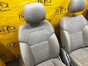 KPL FOTELE KANAPA PRZÓD TYŁ AIRBAG SKÓRA ALPACA GRAY MERCEDES GL X166 7 OS