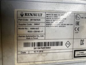 RADIO CD RADIOODTWARZACZ RENAULT CAPTUR I PRZEDLIFT