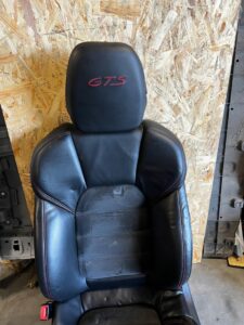 FOTEL LEWY PRZÓD AIRBAG SKÓRA ALCANTARA PORSCHE CAYENNE II 7P5 GTS