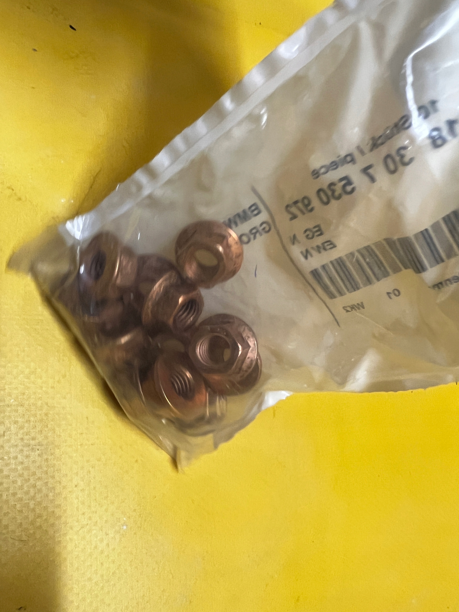 4 X NAKRĘTKA KOLEKTORA WYDECHOWEGO MIEDZIANA M10 BMW NOWA OEM