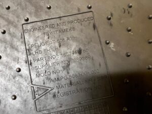 KOMPLET DYWANIKI WYCIERACZKI GUMOWE ORYGINALNE PRZÓD PEUGEOT 508 I RXH EU