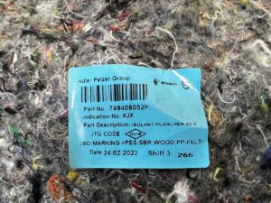 MATA WYGŁUSZENIE PODŁOGI PRZÓD PRAWY DACIA JOGGER SANDERO III