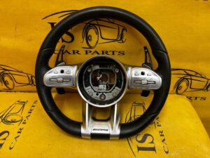 KIEROWNICA SKÓRA MULTIFUNKCJA MANETKI ŁOPATKI MERCEDES A W177 A35 AMG