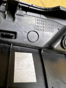 DEKOR OSŁONA LISTWA DRZWI PRZÓD LEWY TOYOTA AURIS II LIFT