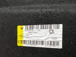 PÓŁKA TYŁ TYLNA BAGAŻNIKA DACIA SANDERO III