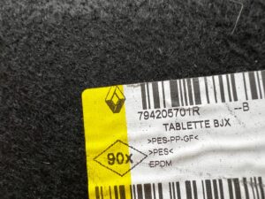 PÓŁKA TYŁ TYLNA BAGAŻNIKA DACIA SANDERO III